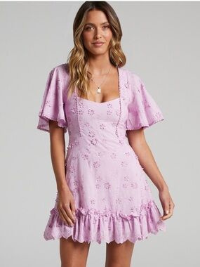 NWT Showpo Fancy A Spritz Mini Dress in Lilac Size US 8